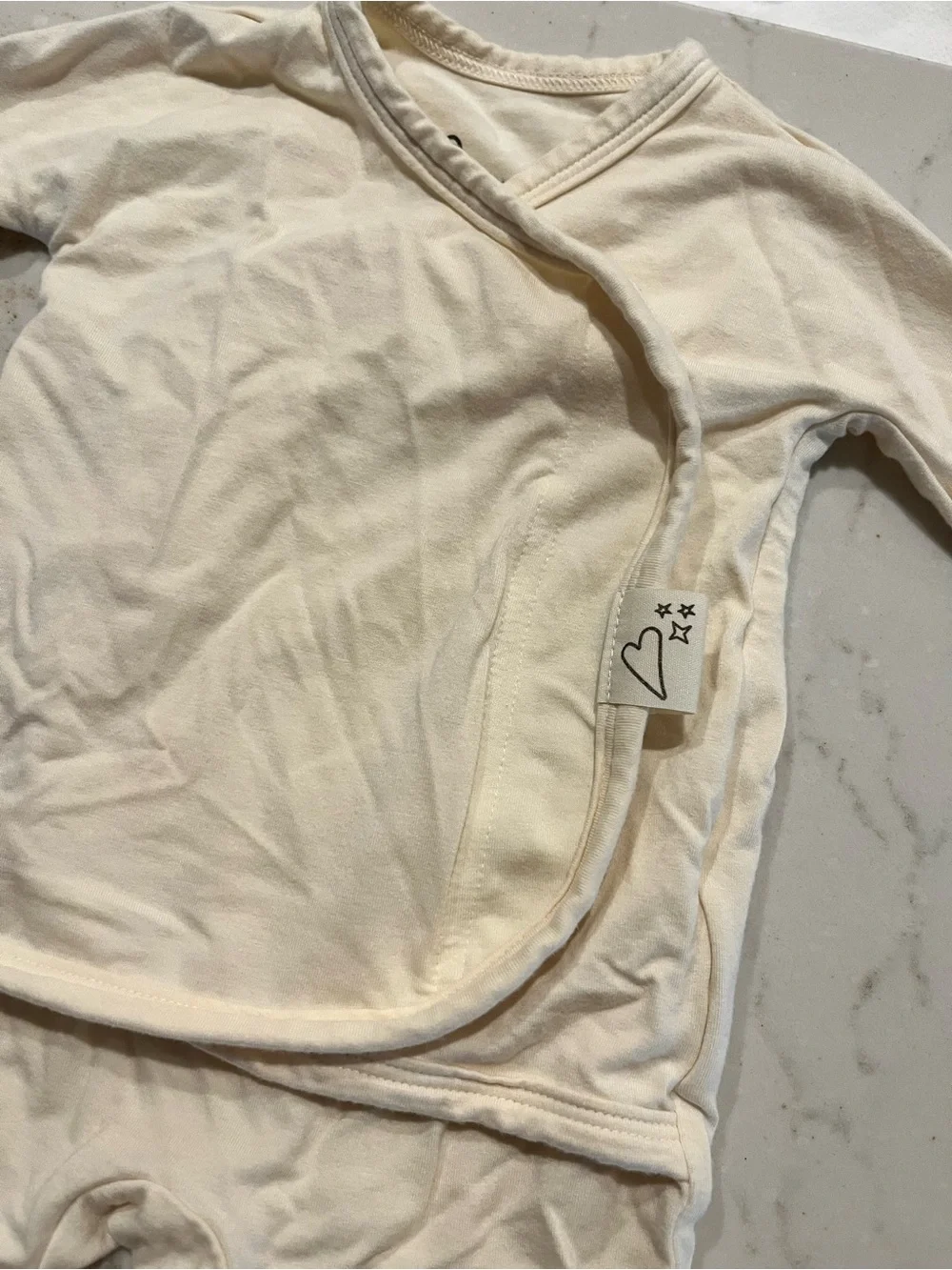 Bonsie cream footed onsie